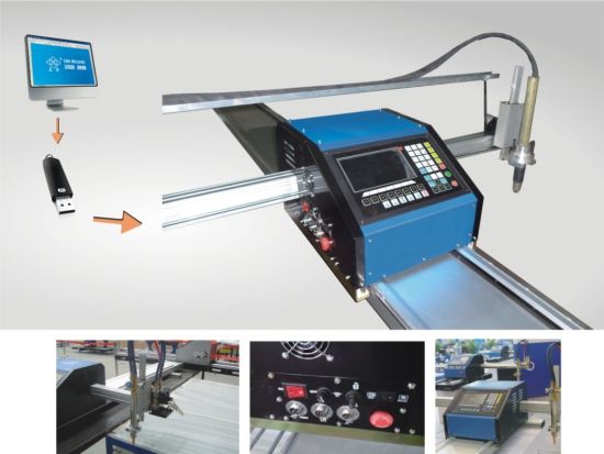 2017 billig CNC metall skjære maskin START Brand LCD panel kontrollsystem 1300 * 2500mm arbeidsområde plasma skjære maskin